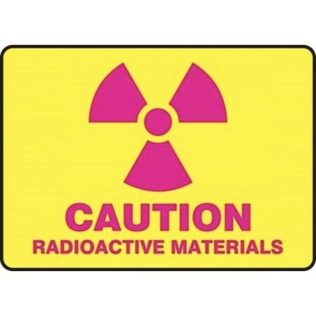 Accuform CAUTION Safety Sign RADIOACTIVE MRAD503XP MRAD503XP